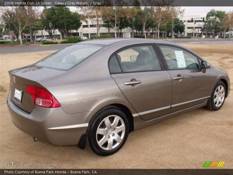 Galaxy Gray Metallic / Gray 2008 Honda Civic LX Sedan