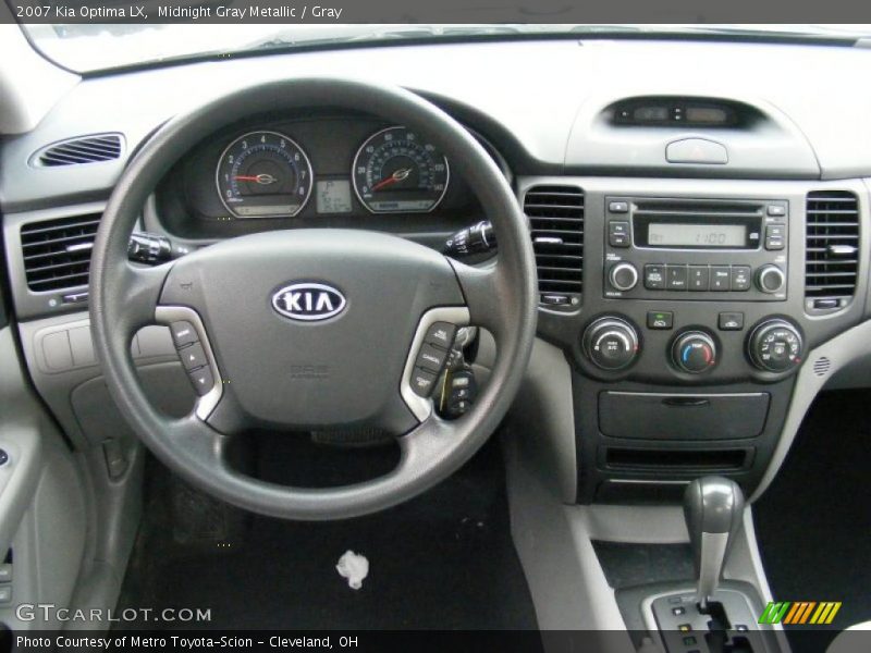 Midnight Gray Metallic / Gray 2007 Kia Optima LX