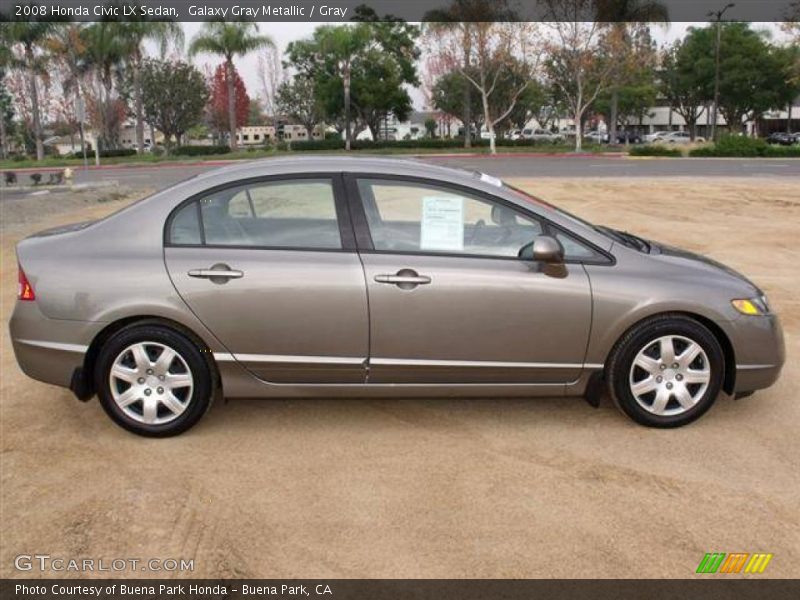 Galaxy Gray Metallic / Gray 2008 Honda Civic LX Sedan