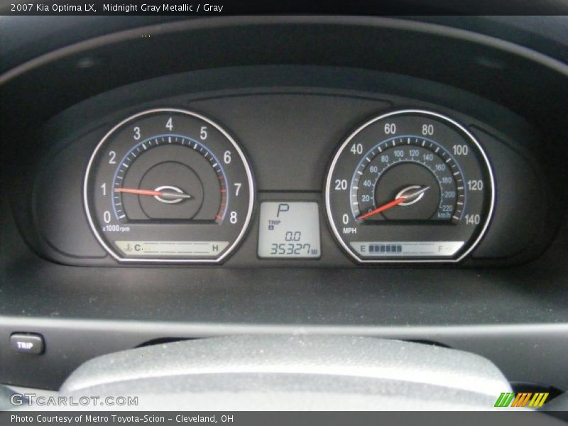 Midnight Gray Metallic / Gray 2007 Kia Optima LX