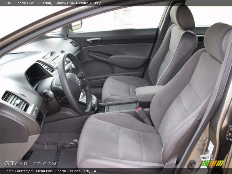 Galaxy Gray Metallic / Gray 2008 Honda Civic LX Sedan