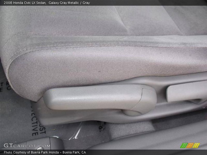 Galaxy Gray Metallic / Gray 2008 Honda Civic LX Sedan