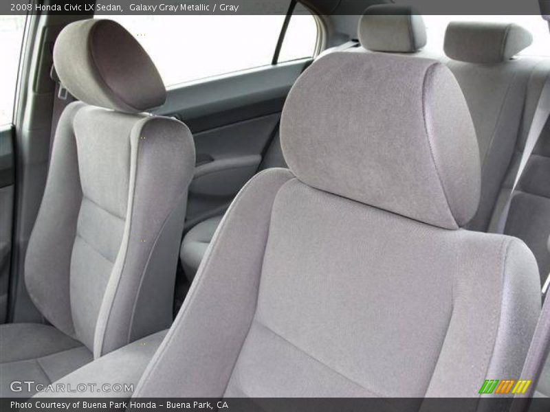 Galaxy Gray Metallic / Gray 2008 Honda Civic LX Sedan