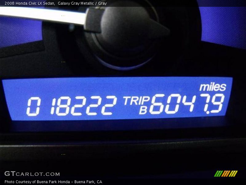 Galaxy Gray Metallic / Gray 2008 Honda Civic LX Sedan