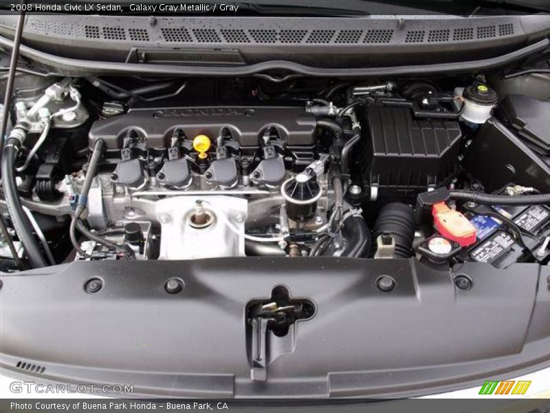Galaxy Gray Metallic / Gray 2008 Honda Civic LX Sedan