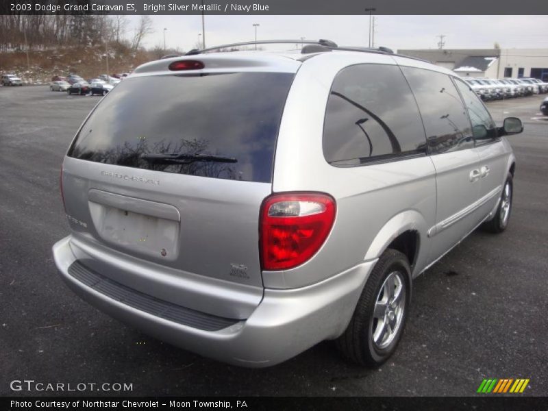 Bright Silver Metallic / Navy Blue 2003 Dodge Grand Caravan ES