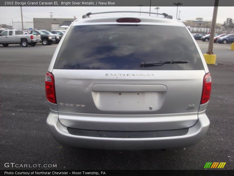 Bright Silver Metallic / Navy Blue 2003 Dodge Grand Caravan ES