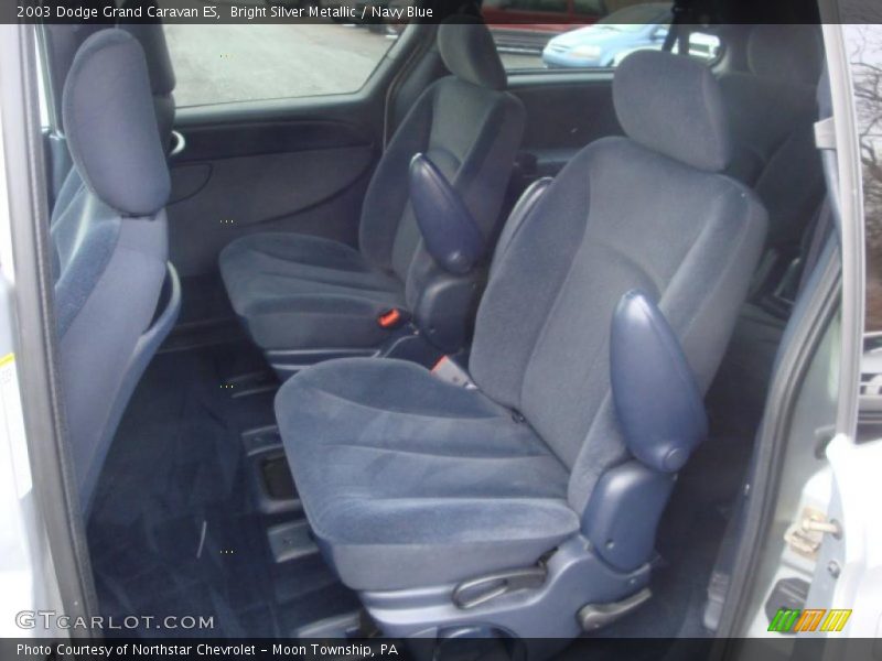 Bright Silver Metallic / Navy Blue 2003 Dodge Grand Caravan ES