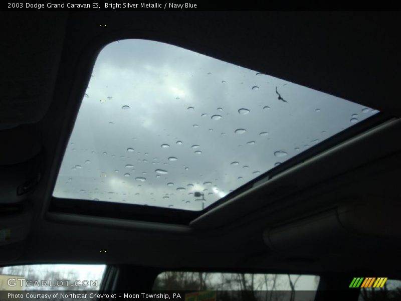Bright Silver Metallic / Navy Blue 2003 Dodge Grand Caravan ES