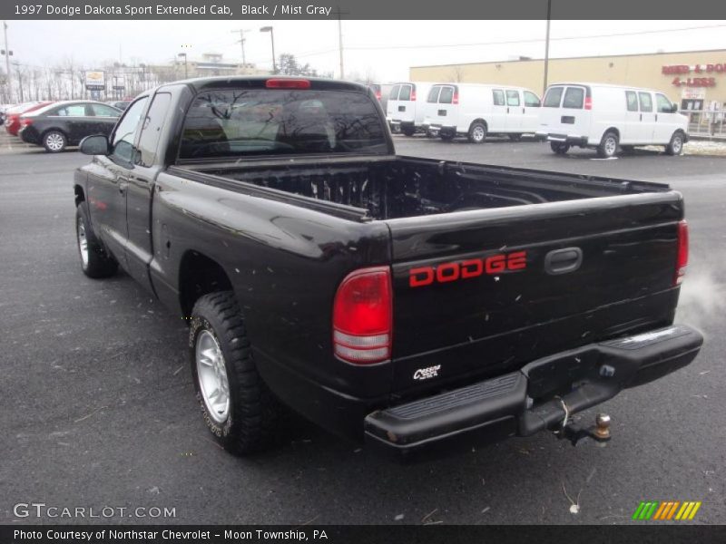 Black / Mist Gray 1997 Dodge Dakota Sport Extended Cab