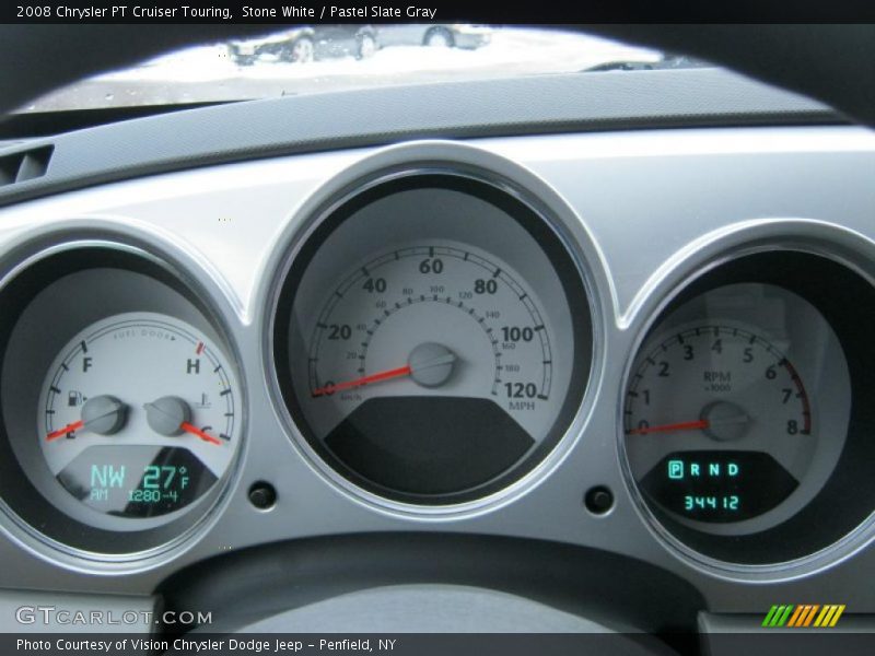 Stone White / Pastel Slate Gray 2008 Chrysler PT Cruiser Touring