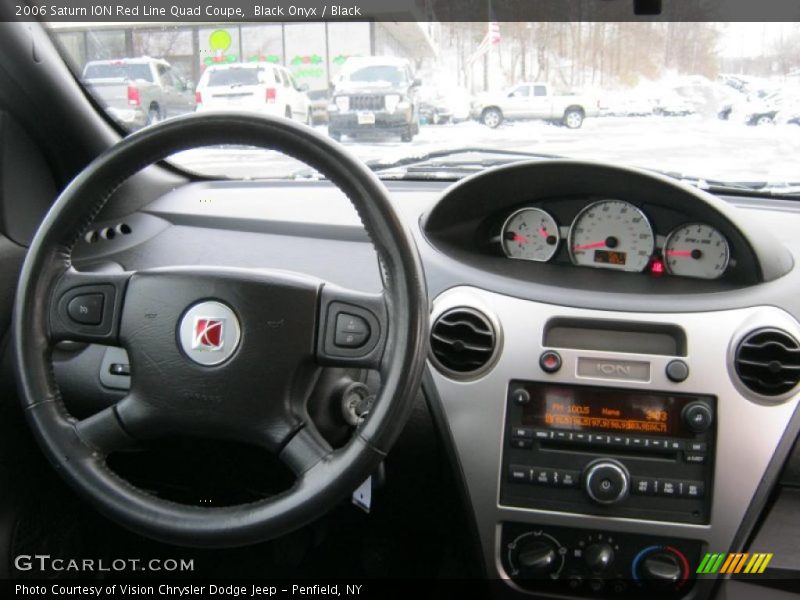 Dashboard of 2006 ION Red Line Quad Coupe