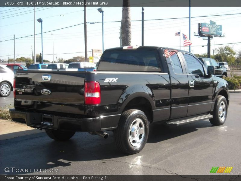 Black / Medium Flint Grey 2005 Ford F150 STX SuperCab