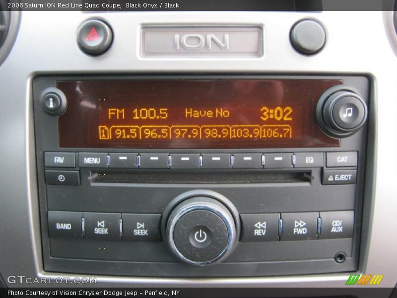 Controls of 2006 ION Red Line Quad Coupe