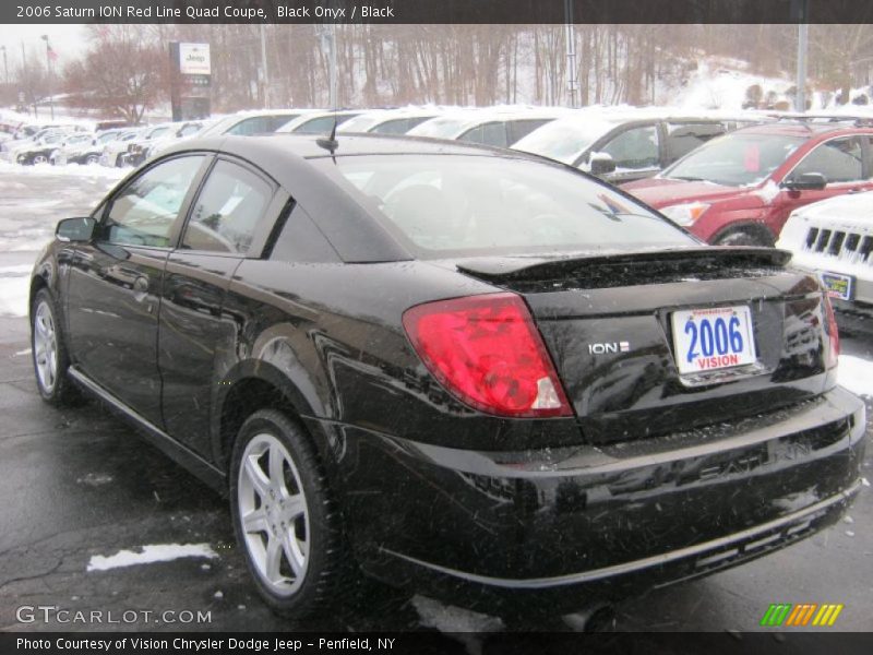 Black Onyx / Black 2006 Saturn ION Red Line Quad Coupe