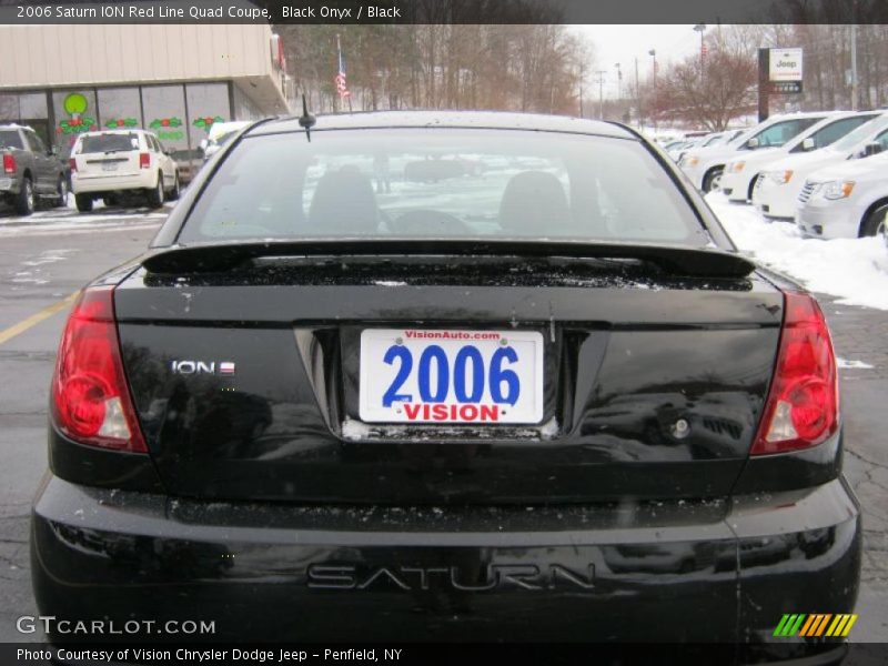 Black Onyx / Black 2006 Saturn ION Red Line Quad Coupe