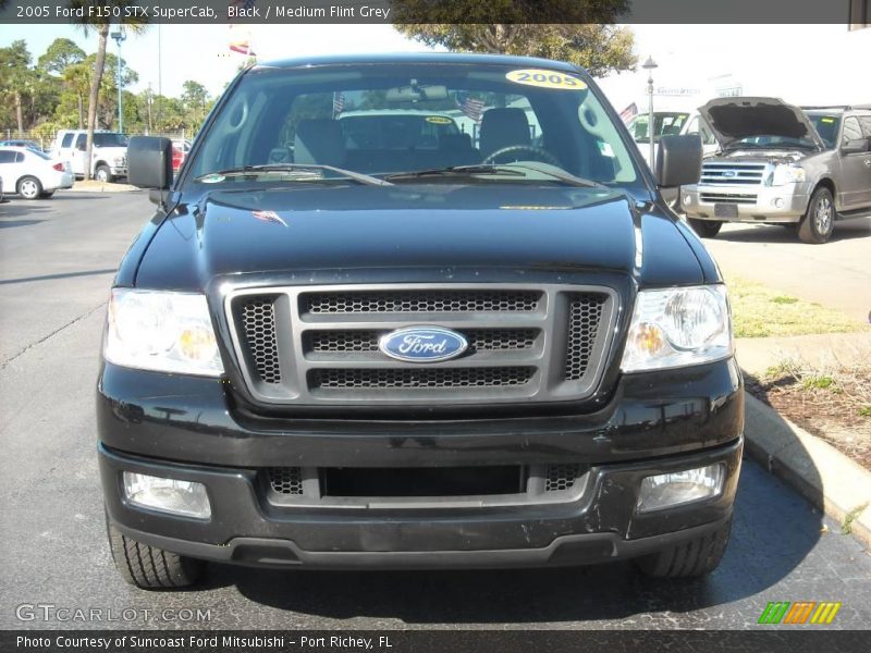 Black / Medium Flint Grey 2005 Ford F150 STX SuperCab