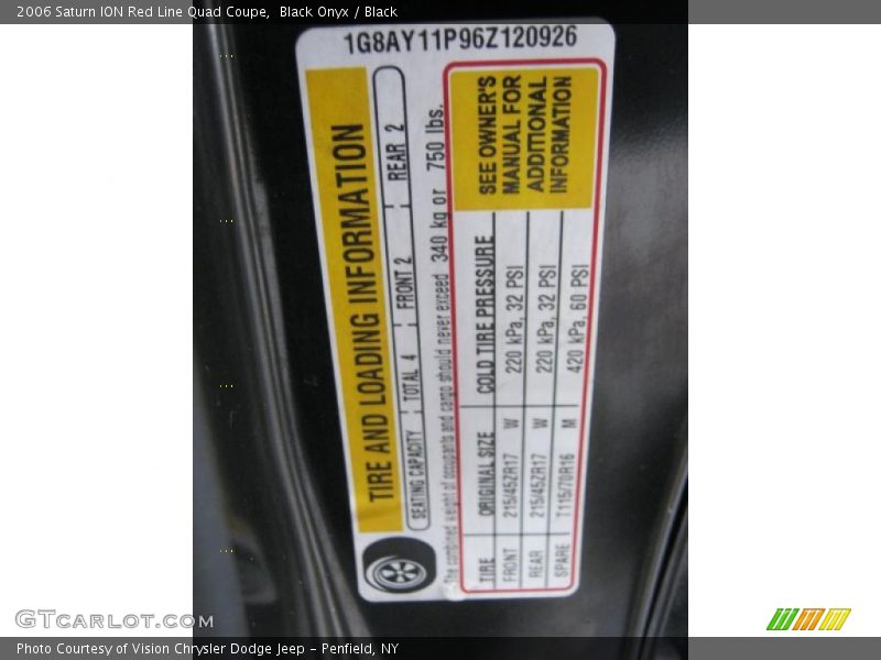 Black Onyx / Black 2006 Saturn ION Red Line Quad Coupe