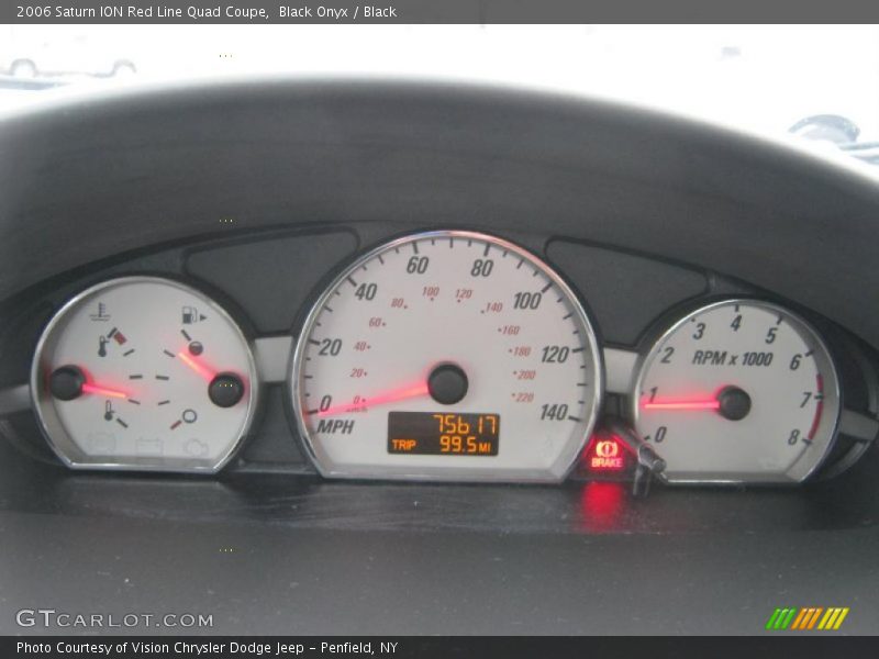  2006 ION Red Line Quad Coupe Red Line Quad Coupe Gauges