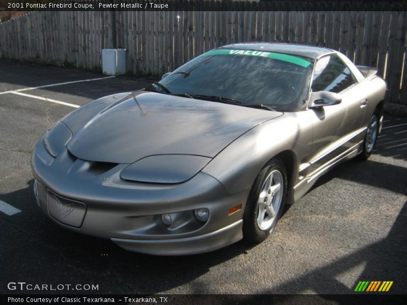 Pewter Metallic / Taupe 2001 Pontiac Firebird Coupe