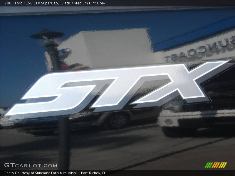 Black / Medium Flint Grey 2005 Ford F150 STX SuperCab