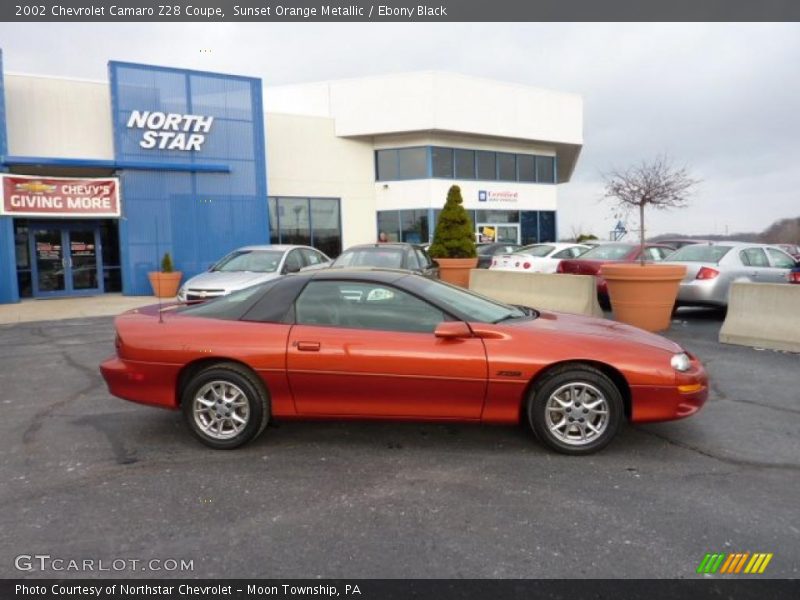 Sunset Orange Metallic / Ebony Black 2002 Chevrolet Camaro Z28 Coupe