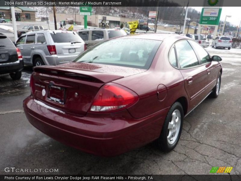 Merlot Metallic / Medium Parchment 2004 Ford Taurus SES Sedan