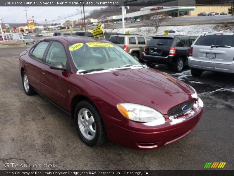 Merlot Metallic / Medium Parchment 2004 Ford Taurus SES Sedan