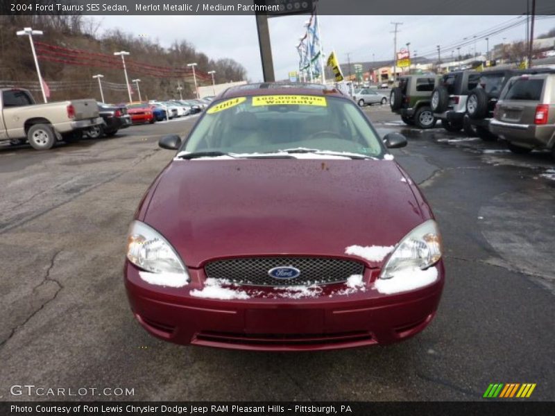 Merlot Metallic / Medium Parchment 2004 Ford Taurus SES Sedan