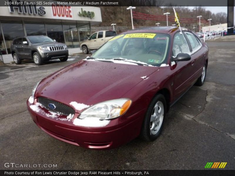 Merlot Metallic / Medium Parchment 2004 Ford Taurus SES Sedan