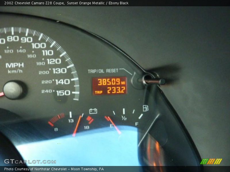 Sunset Orange Metallic / Ebony Black 2002 Chevrolet Camaro Z28 Coupe