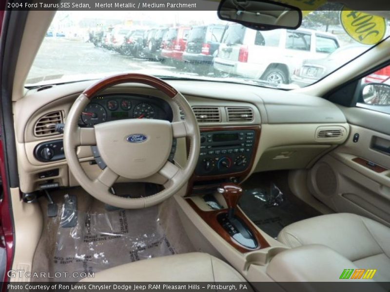 Merlot Metallic / Medium Parchment 2004 Ford Taurus SES Sedan