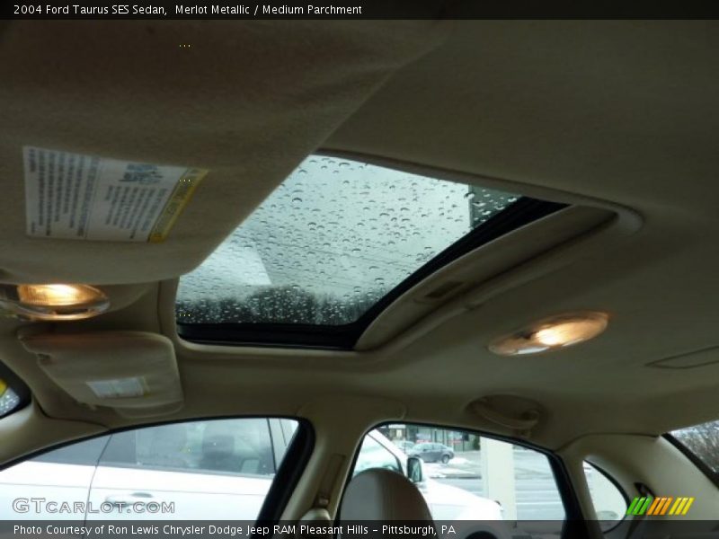 Merlot Metallic / Medium Parchment 2004 Ford Taurus SES Sedan