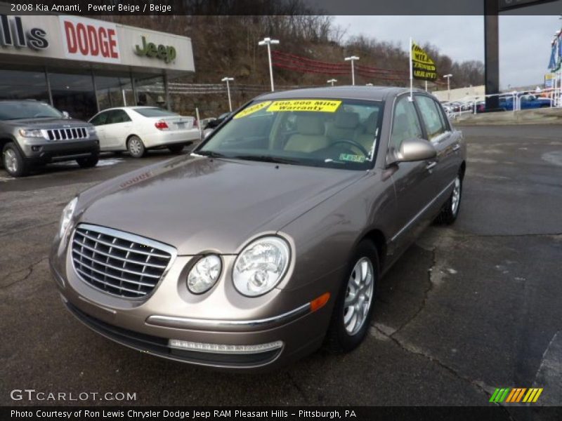 Pewter Beige / Beige 2008 Kia Amanti