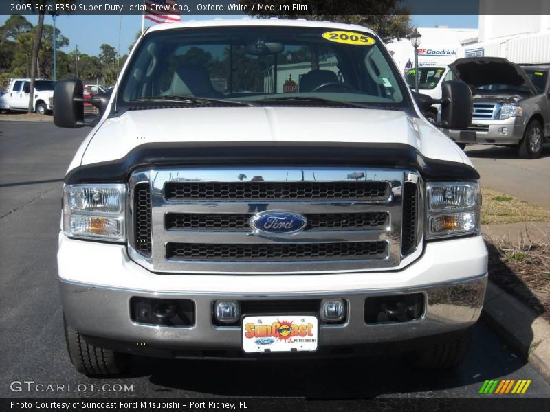 Oxford White / Medium Flint 2005 Ford F350 Super Duty Lariat Crew Cab