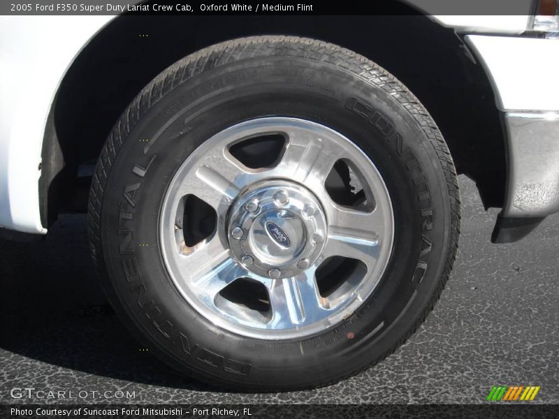 Oxford White / Medium Flint 2005 Ford F350 Super Duty Lariat Crew Cab