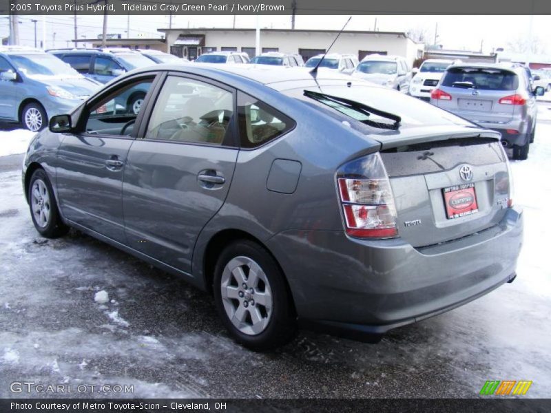 Tideland Gray Green Pearl / Ivory/Brown 2005 Toyota Prius Hybrid