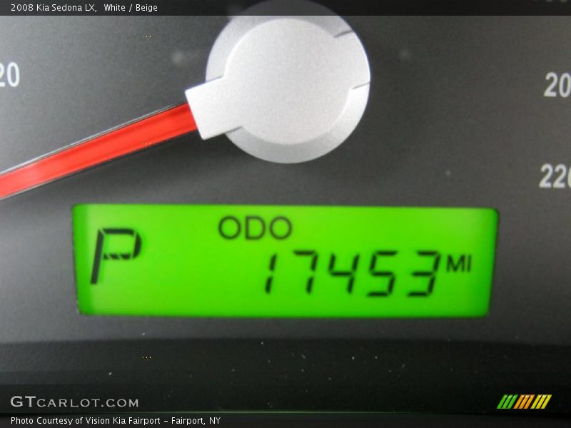 White / Beige 2008 Kia Sedona LX