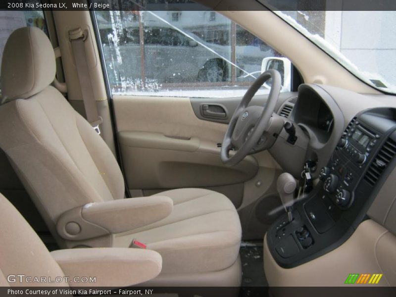 White / Beige 2008 Kia Sedona LX