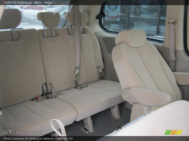 White / Beige 2008 Kia Sedona LX
