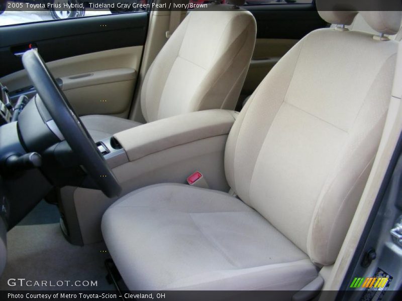 Tideland Gray Green Pearl / Ivory/Brown 2005 Toyota Prius Hybrid