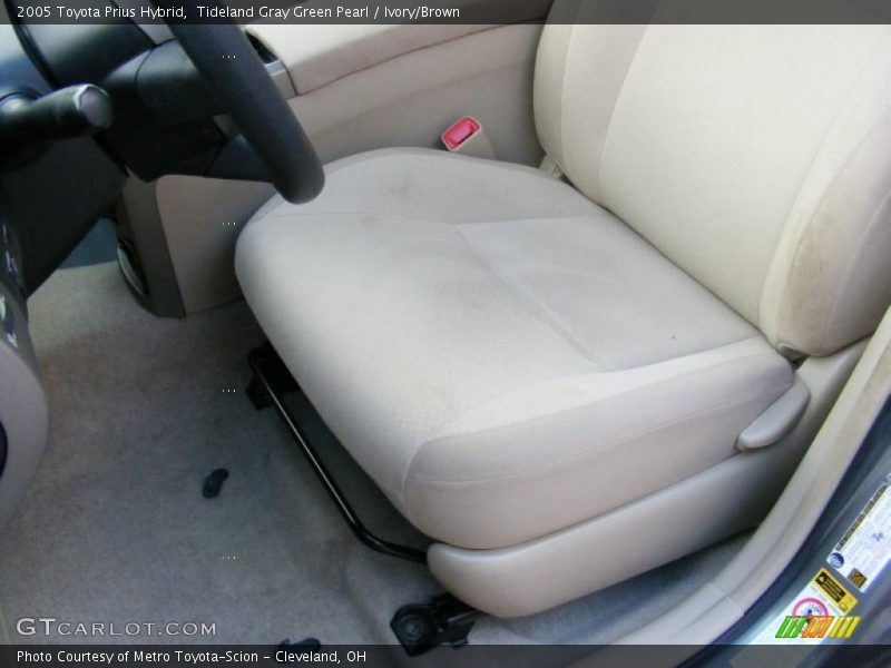 Tideland Gray Green Pearl / Ivory/Brown 2005 Toyota Prius Hybrid
