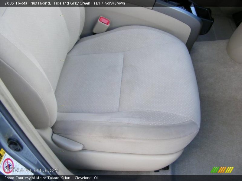 Tideland Gray Green Pearl / Ivory/Brown 2005 Toyota Prius Hybrid