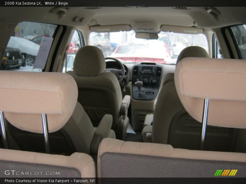 White / Beige 2008 Kia Sedona LX