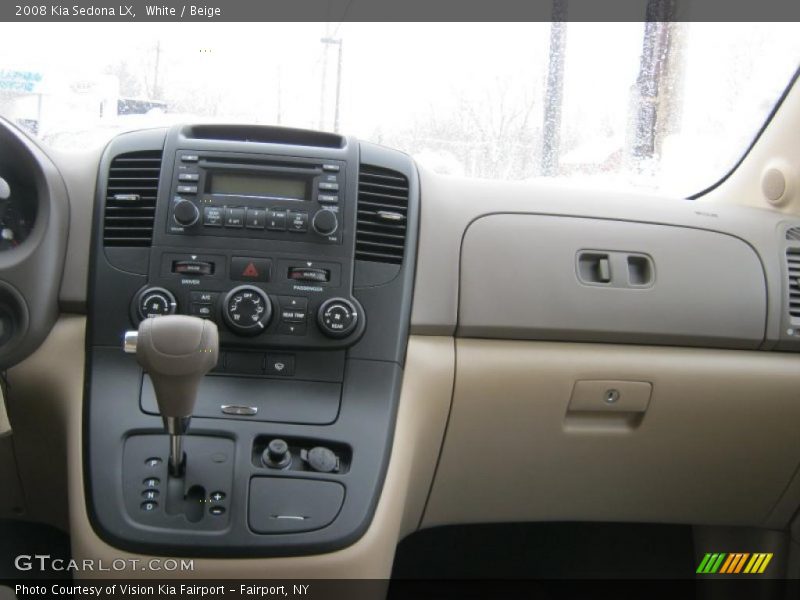 White / Beige 2008 Kia Sedona LX
