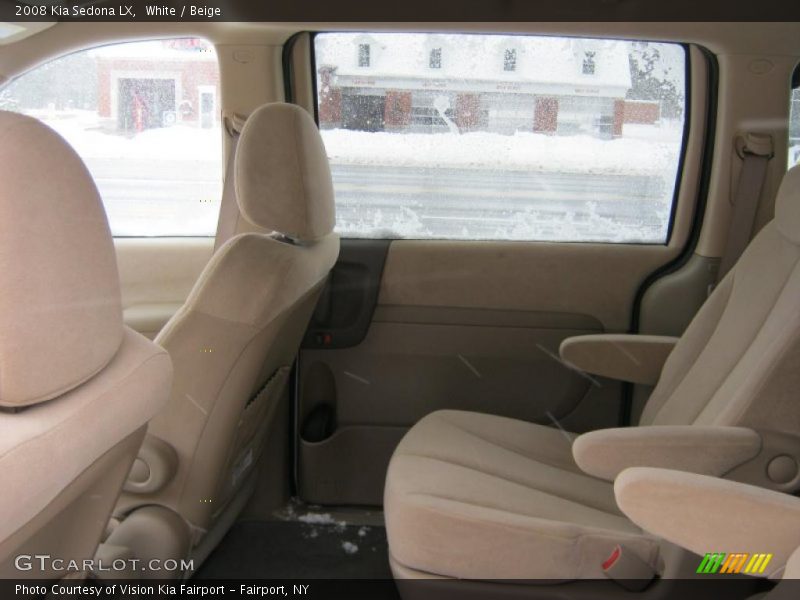 White / Beige 2008 Kia Sedona LX