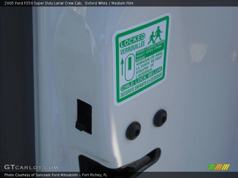 Oxford White / Medium Flint 2005 Ford F350 Super Duty Lariat Crew Cab