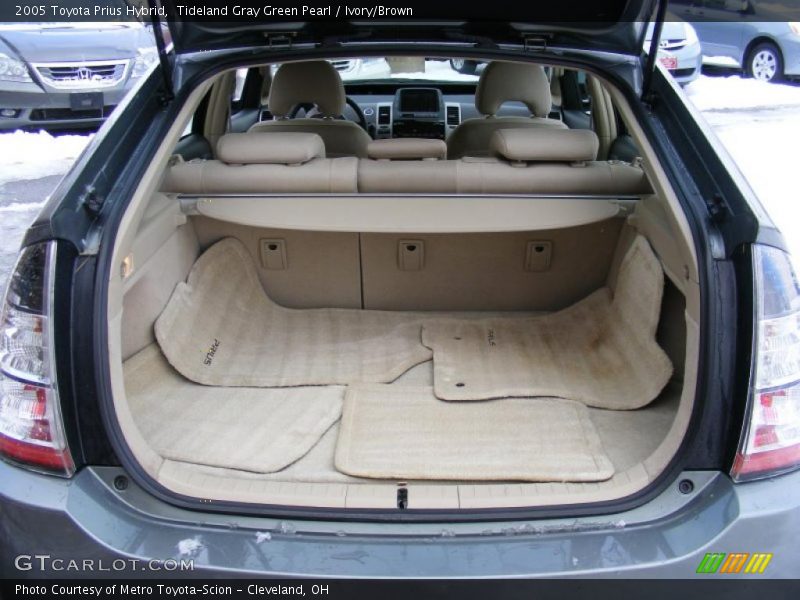 Tideland Gray Green Pearl / Ivory/Brown 2005 Toyota Prius Hybrid