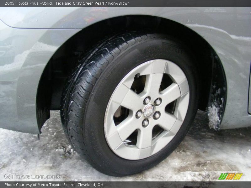 Tideland Gray Green Pearl / Ivory/Brown 2005 Toyota Prius Hybrid