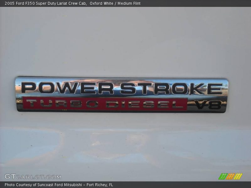 Oxford White / Medium Flint 2005 Ford F350 Super Duty Lariat Crew Cab